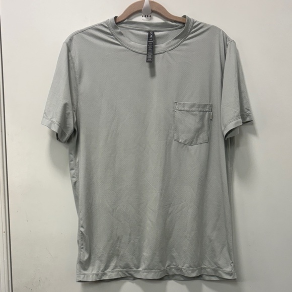 Vuori Other - VOURI TRADEWIND POCKET PERFOMANCE T-SHIRT SEA GLASS HEATHER